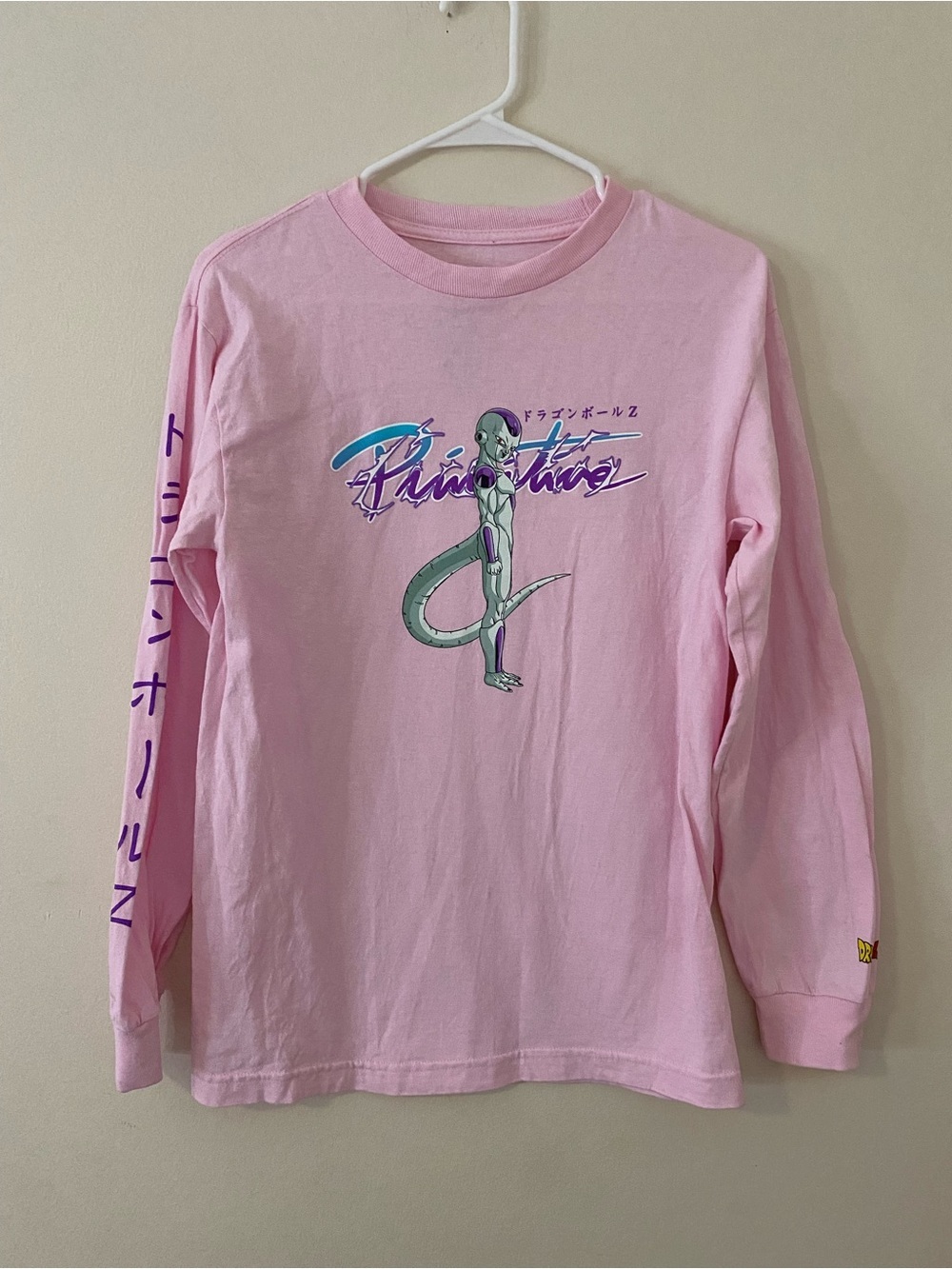 Dragon Ball Z Primitive Pink Anime Graphic Long-Sleeve  Shirt